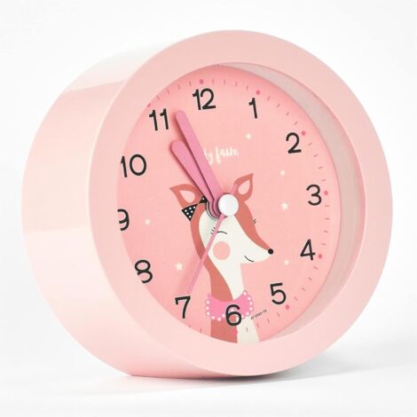 AGE Réveil pour enfants, Réveil éducatif pour enfants Jour/Nuit Réveil pour enfants Réveil pour fille Réveil silencieux au chevet du fauve Réveil ne tique pas