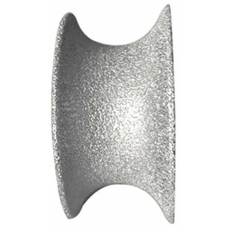 AGE Roue de meulage diamant brasé marbre verre rainuré bord roue de meulage Quartz pierre plaque semi - circulaire bord type roue concave Épaisseur de meulage: 30 mm