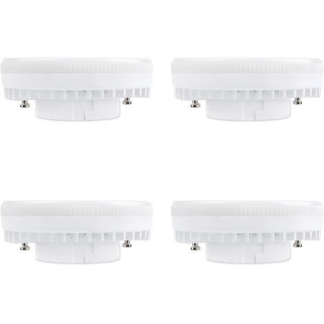 AGE Spot LED GX53 9W Blanc Chaud 3000K, 900LM, AC 230V, Equivalent CFL GX53 15-18W, 120° Ampoule Réflecteur LED GX53 pour Meuble Cuisine/Armoire, non-dimmable, lot de 4 [Classe énergétique A+]
