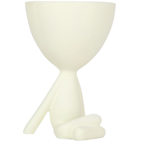AGE Succulent pot de fleur vase créatif abstrait mignon méchant pot récipient (blanc)