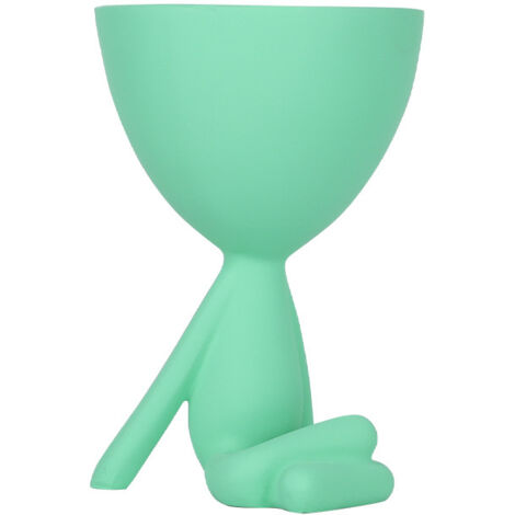AGE Succulent pot de fleurs vase créatif abstrait mignon méchant récipient en pot (vert)