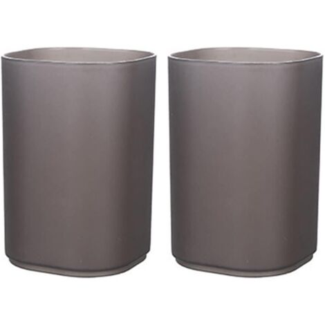 AGE Support de rangement pour stylos 2 pièces, porte-stylo givré en plastique transparent, porte-pinceaux de maquillage, rangement de bureau pour école/bureau