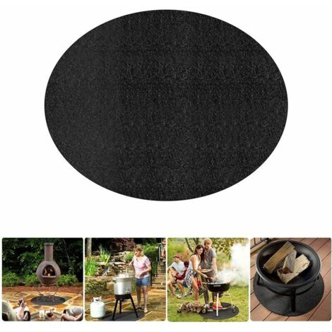 AGE Tapis Ignifuge , Tapis de Barbecue Tapis Antidérapant pour Jardin Pliable, Résistant à la Chaleur, pour Barbecue Camping Fête Tapis De Gril de Protection Anti 40IN