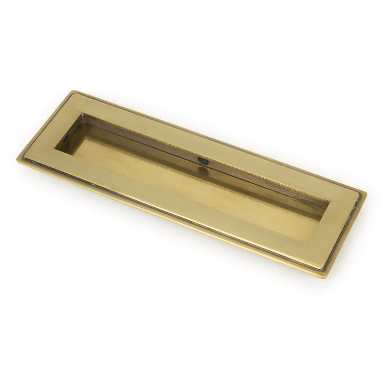 From The Anvil - Aged Brass 175mm Art Deco Rectangular Pull