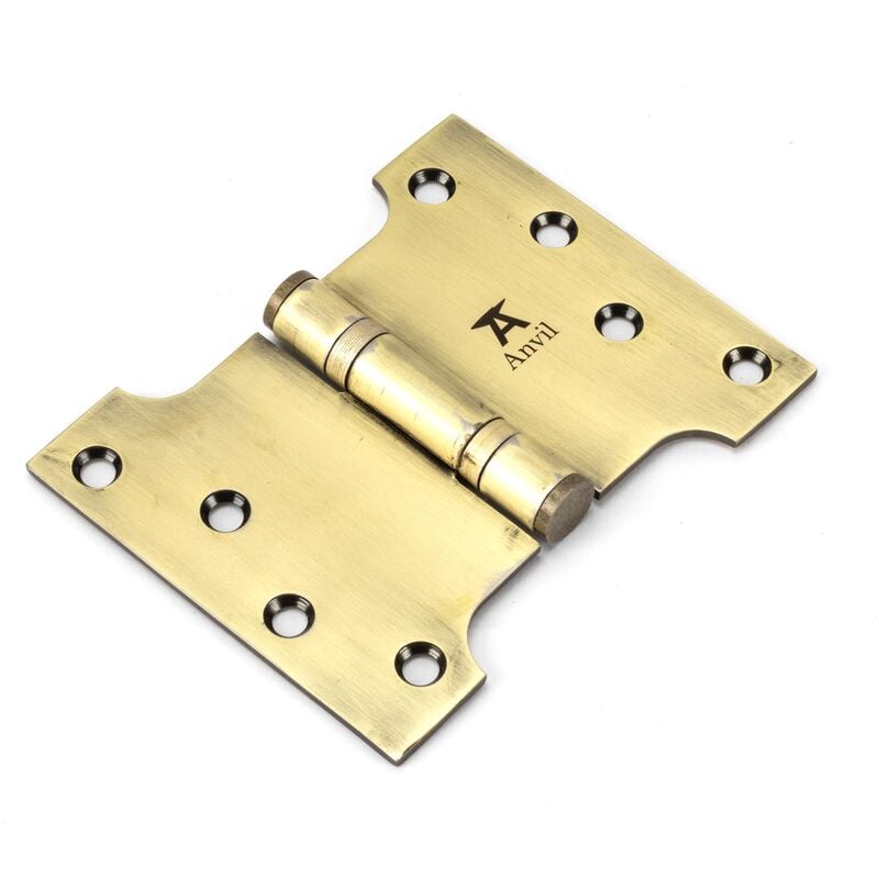 From The Anvil Aged Brass 4" x 3" x 5" Parliament Hinge (pair) ss