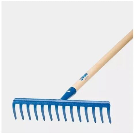 AGEF - RASTRELLO 14 DENTI CURVI MANICO 130CM IN LEGNO GREZZO