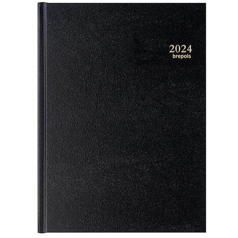 BREPOLS Agenda journalier bremax 1 noir - 2024