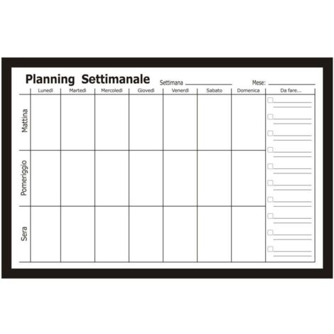 Agenda pizarra magnética con rotulador cm60x40x1,5