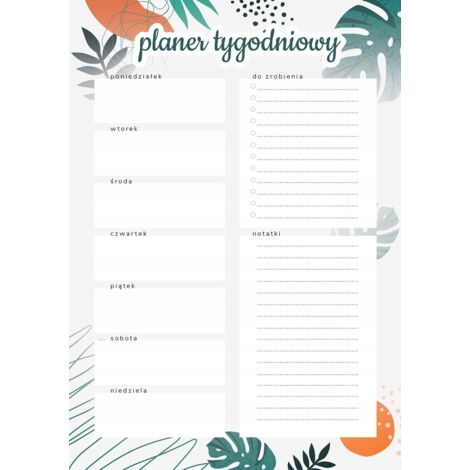 AGENDA SETTIMANALE MAGNETICA DA FRIGO 30x42,5 CM
