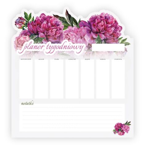 AGENDA SETTIMANALE MAGNETICA DA FRIGO 58x65cm