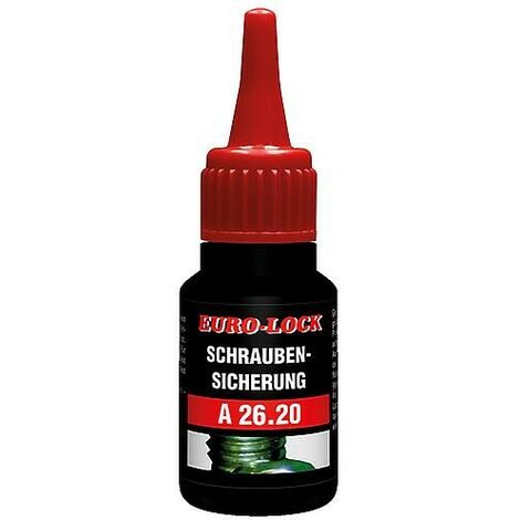Agent de blocage des vis, haute résistance, EURO-LOCK A 26.20 flacon doseur 10g