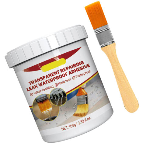 Agent de Revêtement Imperméable Transparent, Prévention Efficace des Fuites, Mastic Isolant étanche, Colle Imperméabilisante Longue Durée Non Toxique pour Salle de Bain