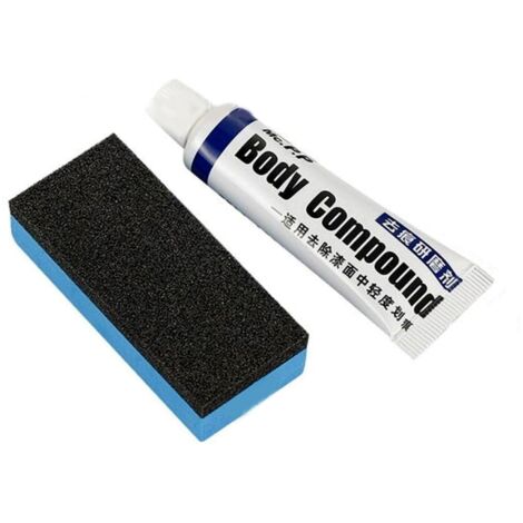 Agent D'élimination des Rayures de Voiture Réparation des Rayures de Peinture de Véhicule avec un Kit de Cire de Polissage pour Dissolvant de Rayures en éponge Douce