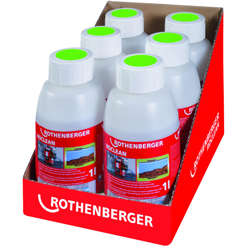 Rothenberger - 6-er Pack ropuls Nettoyant pour chauffage au sol