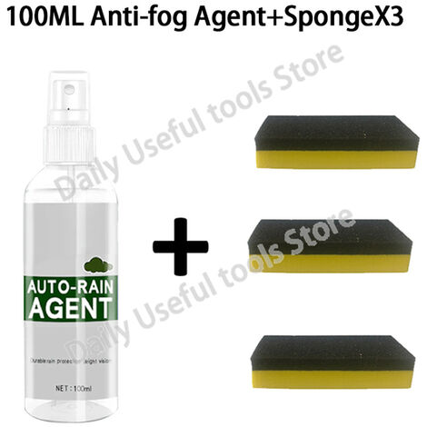 Agente antivaho a prueba de lluvia para parabrisas de coche, accesorio de pulverización no tóxico, 30/100ML, envío directo,Green 100ml Set