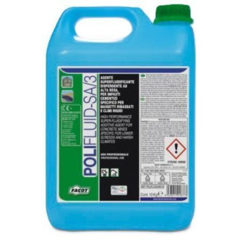 Agente disperdente super fluidificante 10kg polifluid-sa facot poliflusa3k010