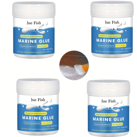 Agente impermeabile a tenuta stagna super forte, sigillante isolante impermeabile, adesivo trasparente per riparazione perdite (100 g  4 pezzi)