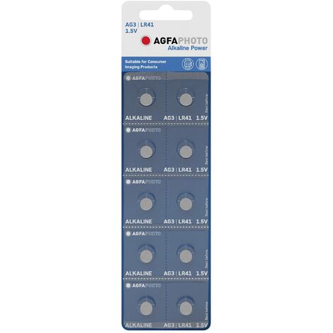 AgfaPhoto AG3 Pile bouton LR 41 alcaline(s) 1.5 V 10 pc(s) X240402