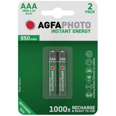AgfaPhoto HR03 Micro (AAA)-Akku NiMH 950 mAh 1.2 V 2 St.