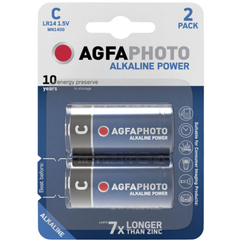 AgfaPhoto LR14 Baby (C)-Batterie Alkali-Mangan 1.5 V 2 St.