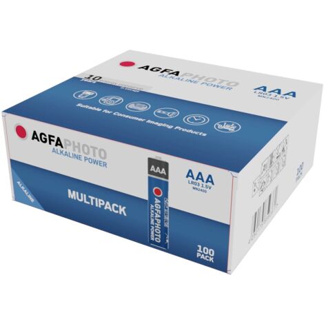 AgfaPhoto Power LR03 Pile LR3 (AAA) alcaline(s) 1.5 V 100 pc(s) X240452