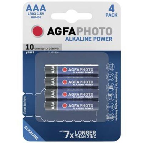 AgfaPhoto Power LR03 Pile LR3 (AAA) alcaline(s) 1.5 V 4 pc(s) X37177