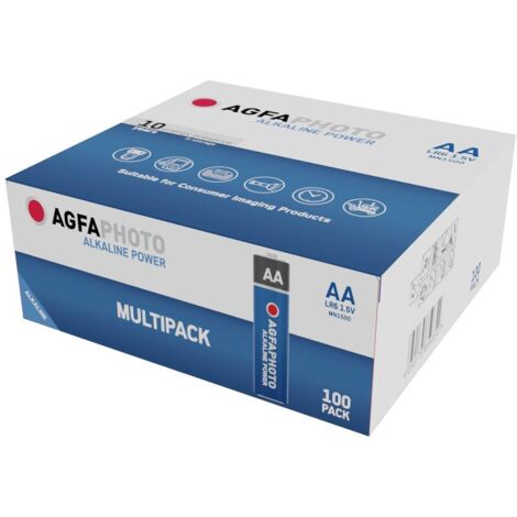 AgfaPhoto Power LR6 Batteria Stilo (AA) Alcalina/manganese 1.5 V 100 pz.