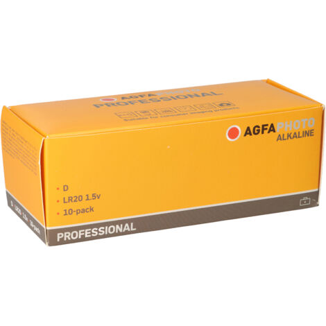 AgfaPhoto Professional LR20 Mono (D)-Batterie Alkali-Mangan  1.5 V 10 St.