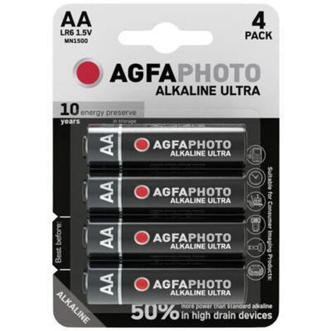 AgfaPhoto Ultra LR6 Pile LR6 (AA) alcaline(s) 1.5 V 4 pc(s) X240642