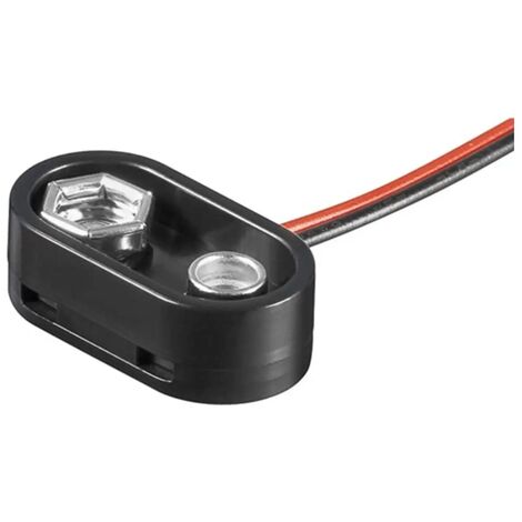 aggancio per batteria 9 volt con cavo di connessione 24,5 x 12,8 mm