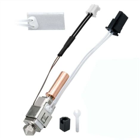 Aggiornamento per il kit hotend da 2 pezzi, cartuccia riscaldante con termistore da 0,4 mm, stampa hot end Plus/Neo/