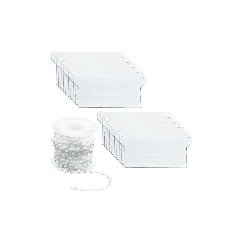 20pcs Plaque de Lestage Store Poids Lest Stores Verticaux Lamelle Verticale 89mm Pièce Rechange Blanche