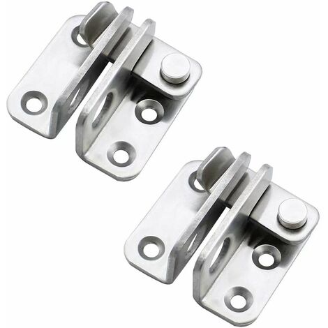 AGILITY 2 Pièces Loquet Porte Cadenas Droit Ouvert Moraillon Cadenas Verrou de Porte à Pêne Petite Antivol Loquet Acier Inoxydable Minuscule Fermoir à Cadenas Applicable aux Diverses Portes