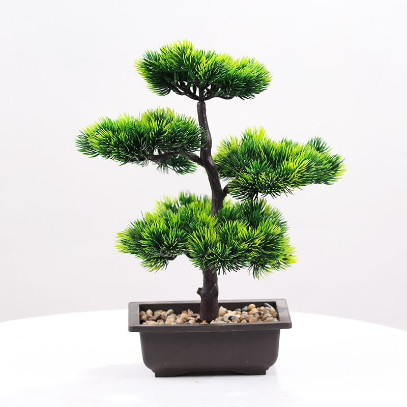 Ugreat - Bonsaï artificiel en forme de pin - Simulation de bureau - Plante en pot - Décoration créative - Pot de bonsaï - 5,AAFGVC