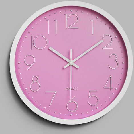 AGILITY Horloge murale silencieuse 12 dans horloge de cuisine Quartz à piles moderne décor à la maison horloge bureau classe salon chambres