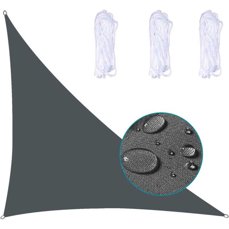 Aafgvc - Promotion, Voile D'Ombrage Triangle ImperméAble Toile Tendue Protection des Rayons uv Tissu ImperméAble RéSistant Aux IntempéRies SèChe