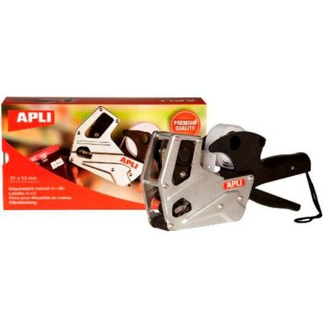 Agipa Etichettatrice manuale nera e grigia in alluminio