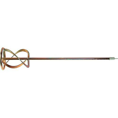 Agitateur de mortier 120mm jaune chrome avec bague