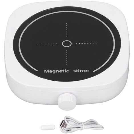 Agitateur Magnétique de Capacité 2L, Mini Mélangeur Magnétique Chauffant Mélangeur de Liquide Magnétique USB Malaxeur de Liquide pour le Brassage/la Recherche Scientifique/l'industrie