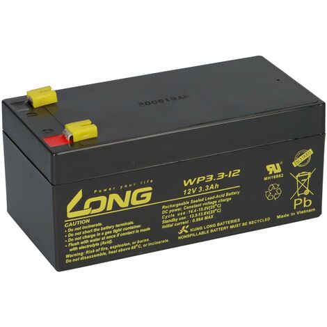 AGM BLEI AKKU BATTERIE 12V 3,3Ah + LADEGERÄT