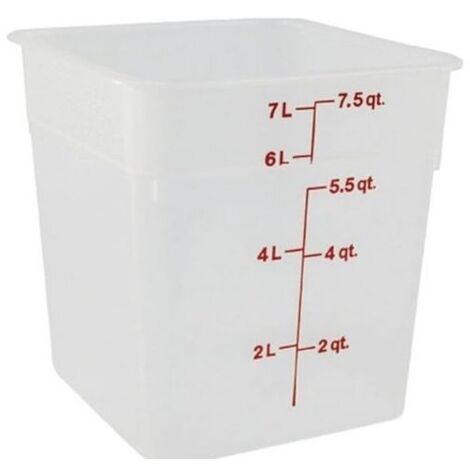 Agnelli Barattolo Quadro 7.6 Litri Polipropilene