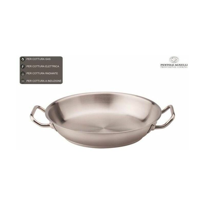 Tegame Inox 2 Manici 28cm - Agnelli
