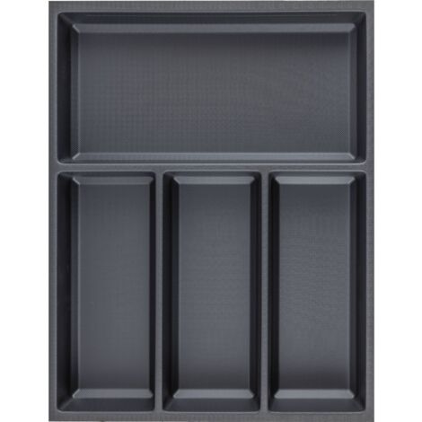 Agoform Besteck Organizer Sky Besteckeinsatz 370x53x473 Kunststoff schwarz