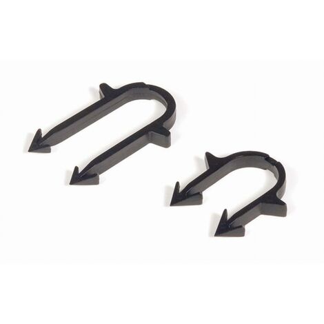 Agrafe de fixation REHAU longue noir - 58 mm - 12406721001