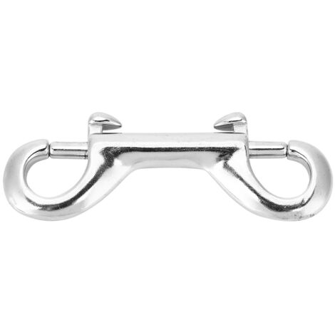 Agrafe en acier inoxydérable double pour plongée sous-marine, crochet à clip robuste (65mm)