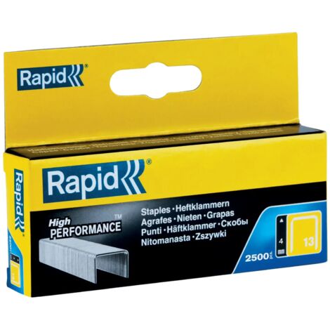 AGRAFES 13/04mm Galva Boite carton 2500 RAPID