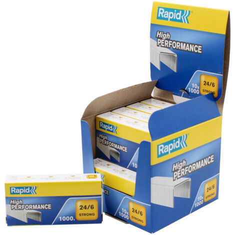 Rapid Lot De 3 Boîtes – 3000 Agrafes JAKY 6 Cuivrées – Compatibles Agrafeuse JAKY 110 & Pinces PRESTOJAK