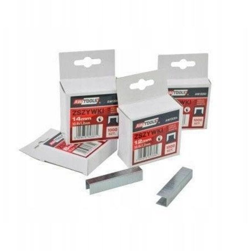 Agrafes awtools modèle G métal 10 mm 1000 unités