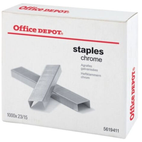 Agrafes Chrome Office Depot - Qualité Supérieure - Durables