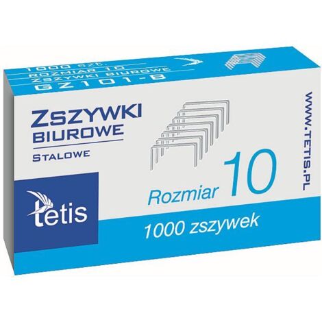 Agrafes de bureau Tetis 24/10 - 1000 pièces - acier inoxydable